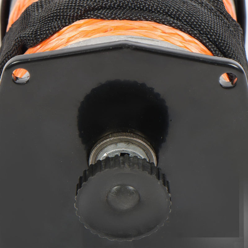 DURAFORCE 2000lbs 12VDC/1HP Motor Electric Winch Synthetic Rope for Trailer Boat 50 Feet
