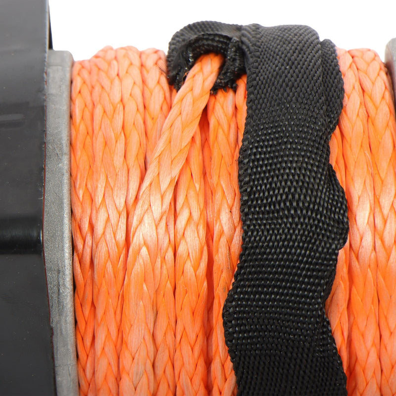 DURAFORCE 2000lbs 12VDC/1HP Motor Electric Winch Synthetic Rope for Trailer Boat 50 Feet