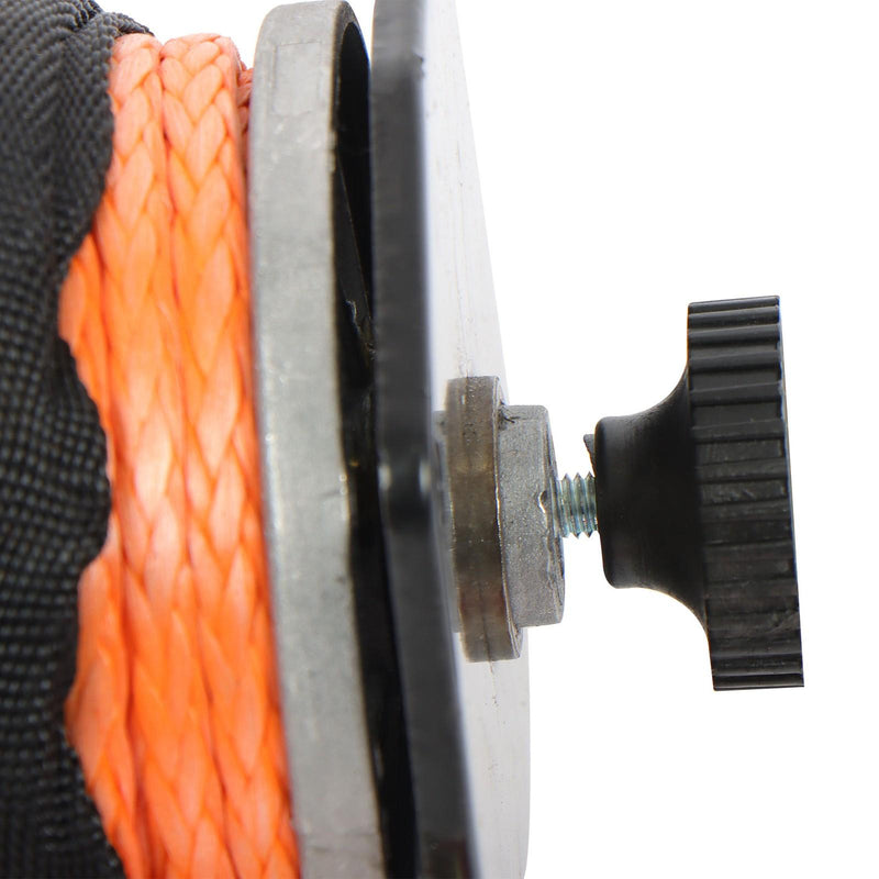 DURAFORCE 2000lbs 12VDC/1HP Motor Electric Winch Synthetic Rope for Trailer Boat 50 Feet