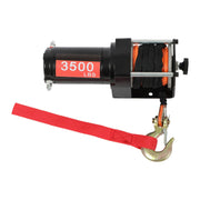 DURAFORCE Electric Winch 3500lbs Line Pull Capacity with 3/16" x 39 ft Synthetic Rope
