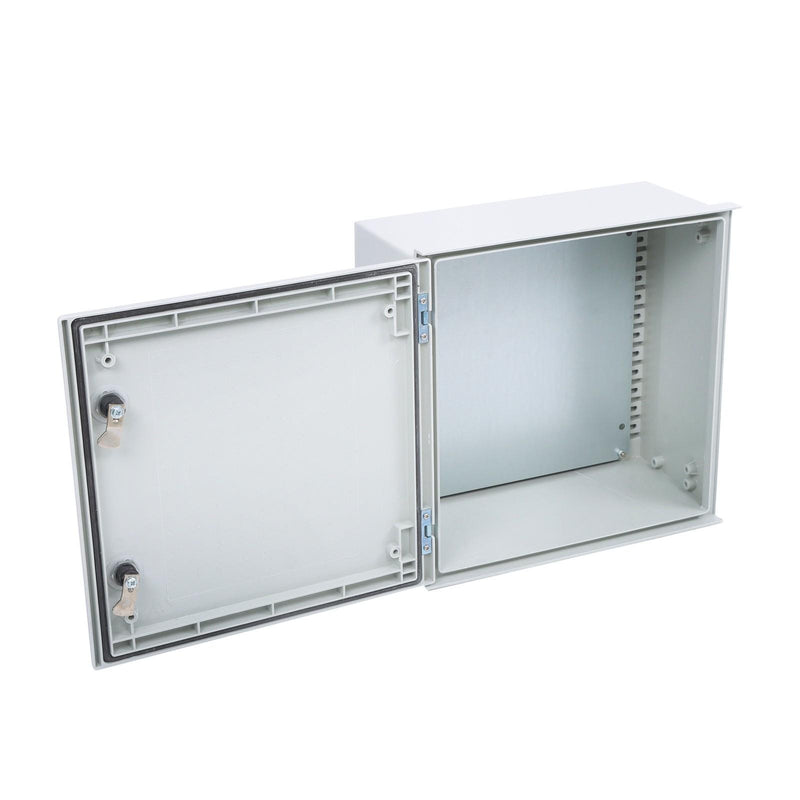 DURAFORCE Waterproof Electrical Enclosure, 16x16x8 Inch, Fiberglass, NEMA 3X Compliant