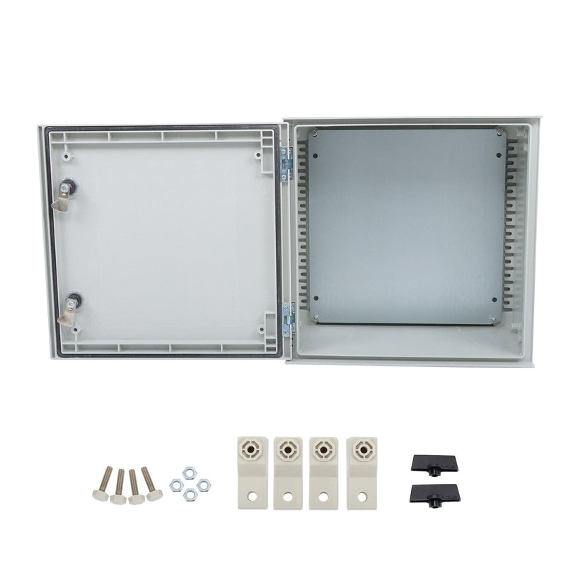 DURAFORCE Waterproof Electrical Enclosure, 16x16x8 Inch, Fiberglass, NEMA 3X Compliant