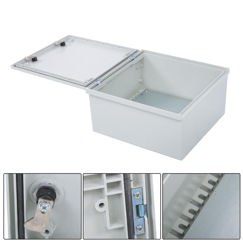 DURAFORCE Waterproof Electrical Enclosure, 16x16x8 Inch, Fiberglass, NEMA 3X Compliant