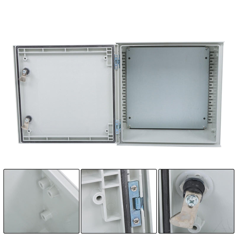 DURAFORCE Waterproof Electrical Enclosure, 16x16x8 Inch, Fiberglass, NEMA 3X Compliant