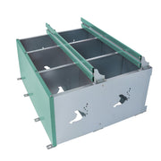 DURAFORCE Heavy-Duty Chicken Nest Boxes - 6 Compartment Metal Poultry Nest Box Wall Mount