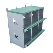 DURAFORCE Heavy-Duty Chicken Nest Boxes - 6 Compartment Metal Poultry Nest Box Wall Mount