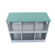 DURAFORCE Heavy-Duty Chicken Nest Boxes - 6 Compartment Metal Poultry Nest Box Wall Mount