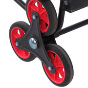 DURAFORCE Alloy Steel Stair Climbing Hand Truck with 6 TPR Wheels 440lbs Load Capacity