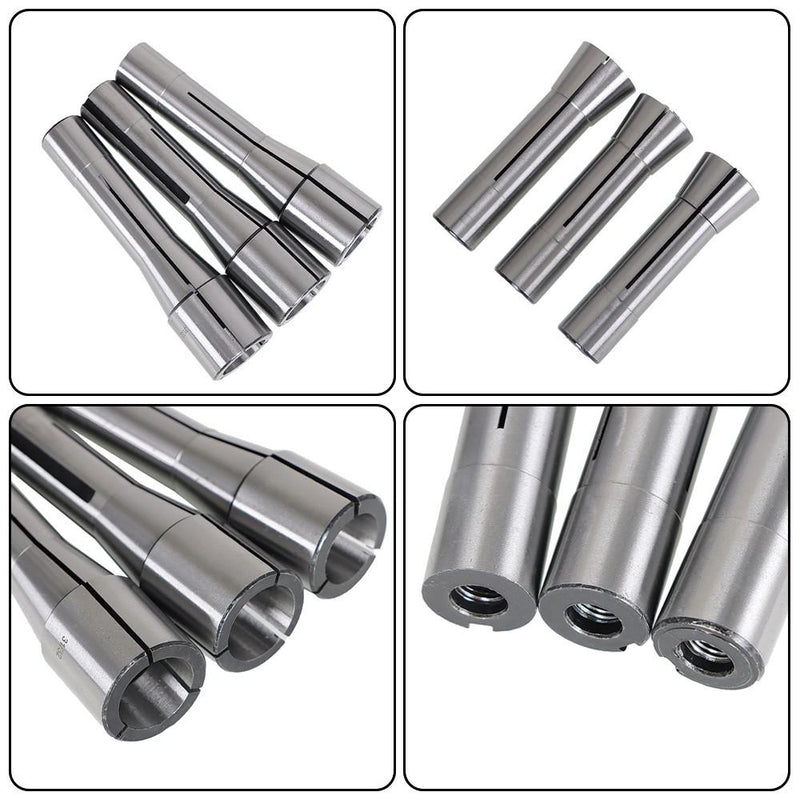 DURAFORCE 29 Pack R8 Spring Collet Set Fractional 1/32"-1" High Precision
