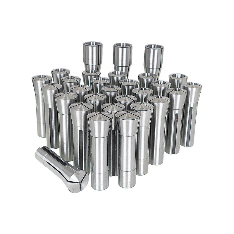 DURAFORCE 29 Pack R8 Spring Collet Set Fractional 1/32"-1" High Precision
