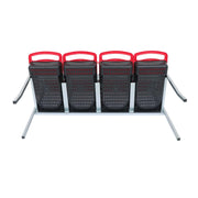 DURAFORCE Red Chicken Egg Laying Box With Lid Cover Chicken Nesting Box Coop Metal 4- Hole