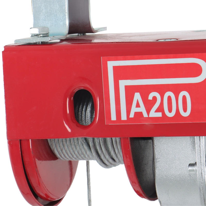DURAFORCE PA200 440lbs / 200kg 110V Mini Electric Hoist 6.6 ft Wired Remote Control