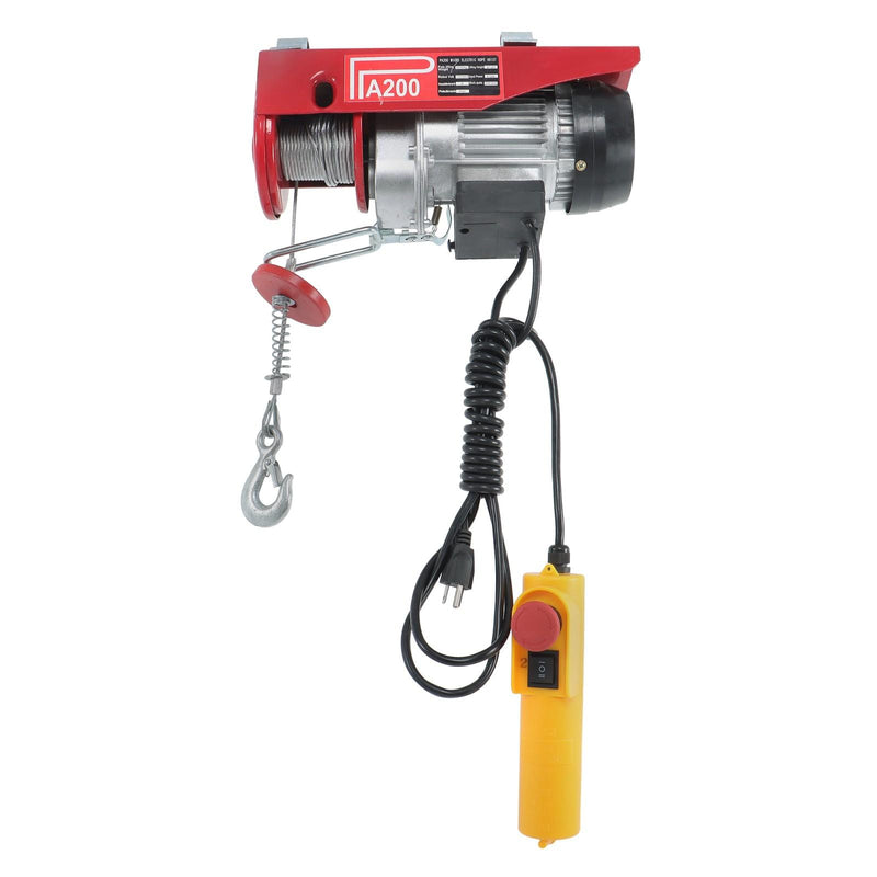 DURAFORCE PA200 440lbs / 200kg 110V Mini Electric Hoist 6.6 ft Wired Remote Control