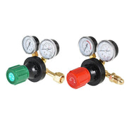 DURAFORCE Dual Welding Gas Gauges Oxygen (CGA-540) and Acetylene (CGA-510) Regulat 2 Piece