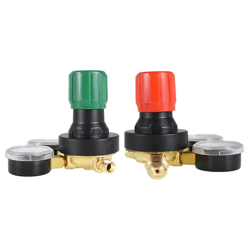 DURAFORCE Dual Welding Gas Gauges Oxygen (CGA-540) and Acetylene (CGA-510) Regulat 2 Piece