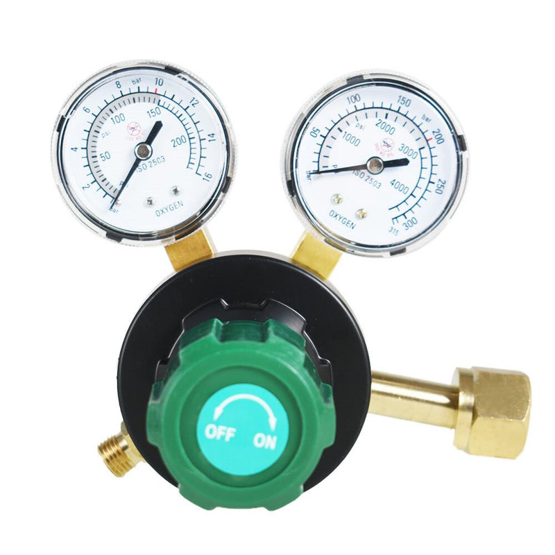 DURAFORCE Dual Welding Gas Gauges Oxygen (CGA-540) and Acetylene (CGA-510) Regulat 2 Piece