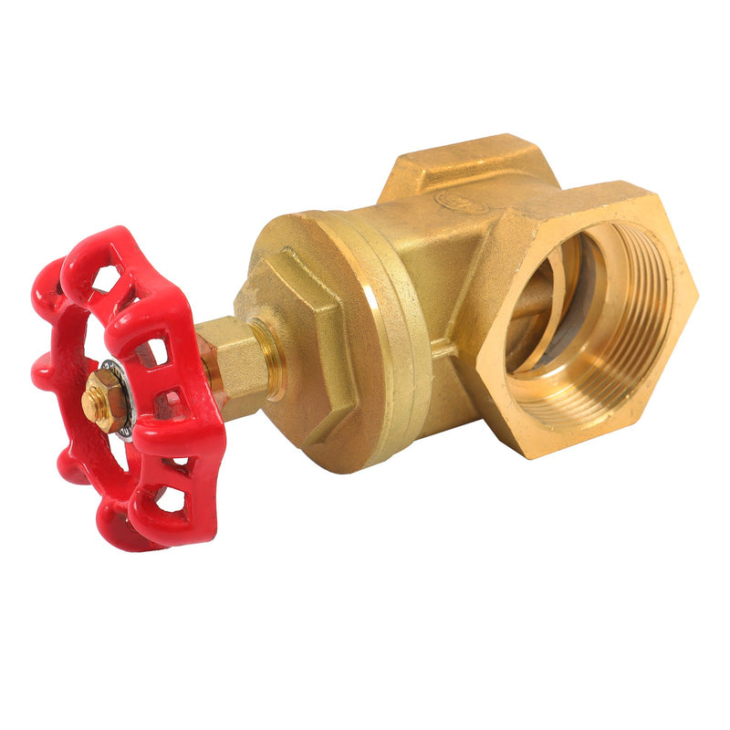 DURAFORCE Corrosion Resistant Brass Gate Valve DN65 2.5" Female NPT for Plumbing Systems