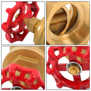 DURAFORCE Corrosion Resistant Brass Gate Valve DN65 2.5" Female NPT for Plumbing Systems