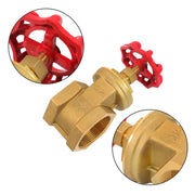 DURAFORCE Corrosion Resistant Brass Gate Valve DN65 2.5" Female NPT for Plumbing Systems