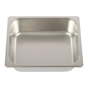 DURAFORCE Durable 1/2 Size Catering Pans Set, 8 Pack 4" Deep, Stainless with Covers