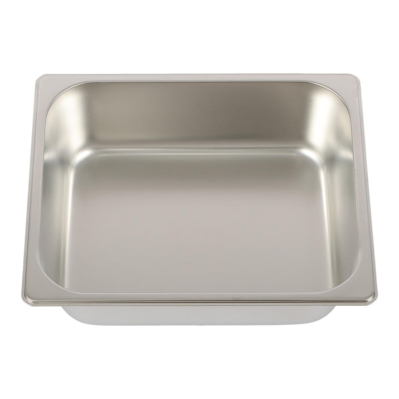 DURAFORCE Durable 1/2 Size Catering Pans Set, 8 Pack 4" Deep, Stainless with Covers