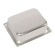 DURAFORCE Durable 1/2 Size Catering Pans Set, 8 Pack 4" Deep, Stainless with Covers