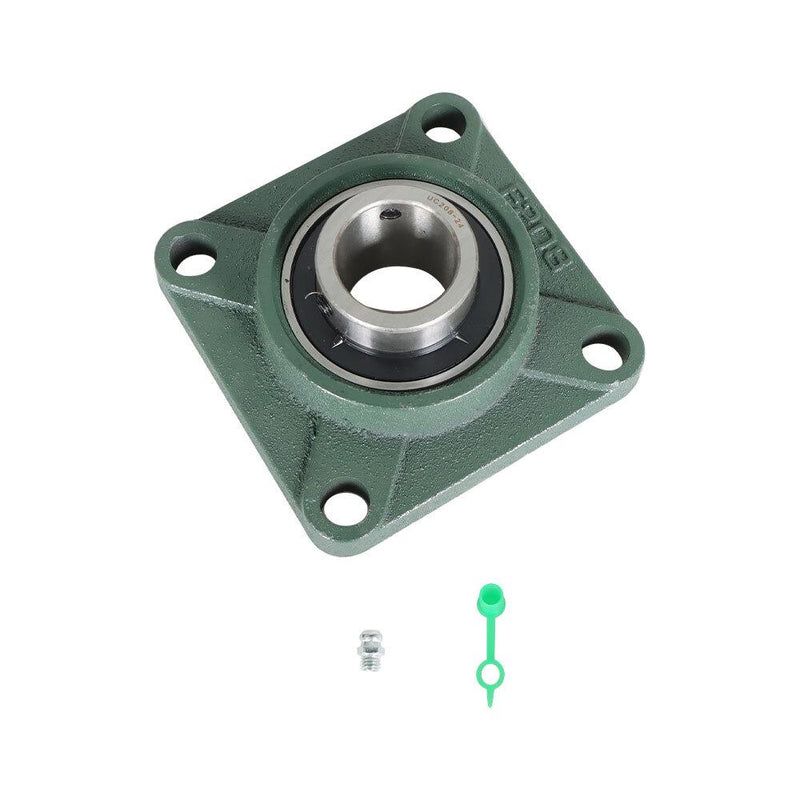 DURAFORCE 10 Pcs UCF 208-24 Pillow Block Flange Mounted Bearing 1-1/2" Bore 4 Bolt