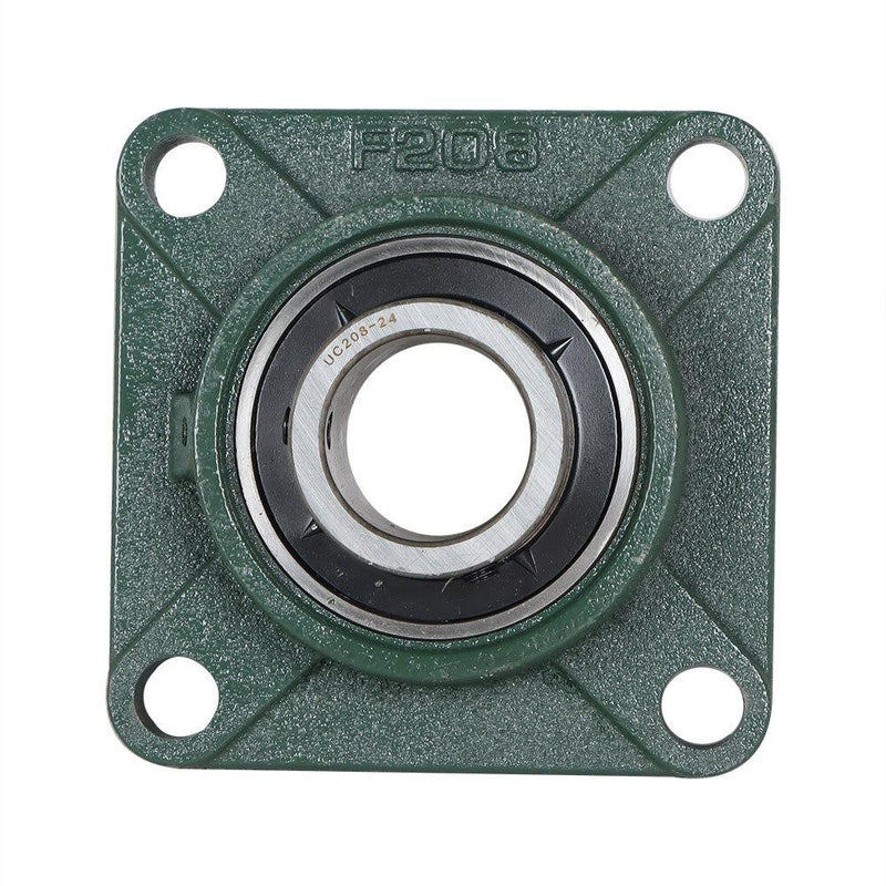 DURAFORCE 10 Pcs UCF 208-24 Pillow Block Flange Mounted Bearing 1-1/2" Bore 4 Bolt