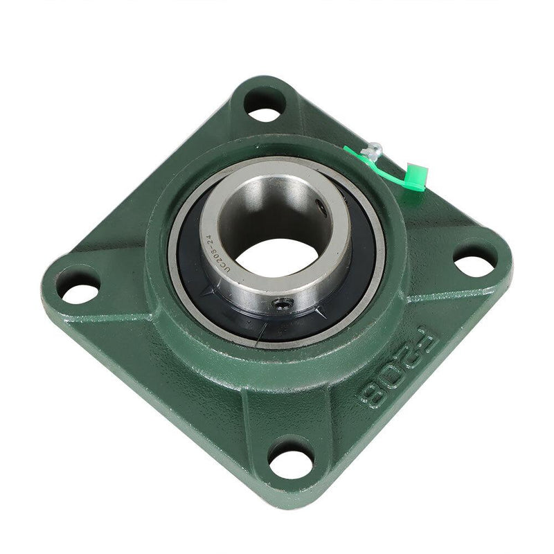DURAFORCE 10 Pcs UCF 208-24 Pillow Block Flange Mounted Bearing 1-1/2" Bore 4 Bolt