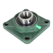 DURAFORCE 10 Pcs UCF 208-24 Pillow Block Flange Mounted Bearing 1-1/2" Bore 4 Bolt