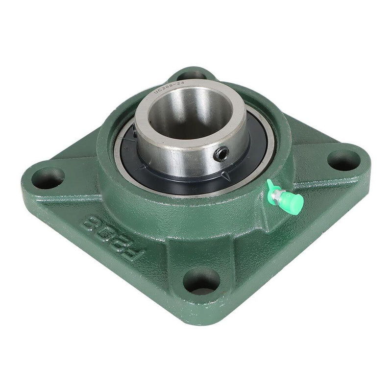 DURAFORCE 10 Pcs UCF 208-24 Pillow Block Flange Mounted Bearing 1-1/2" Bore 4 Bolt