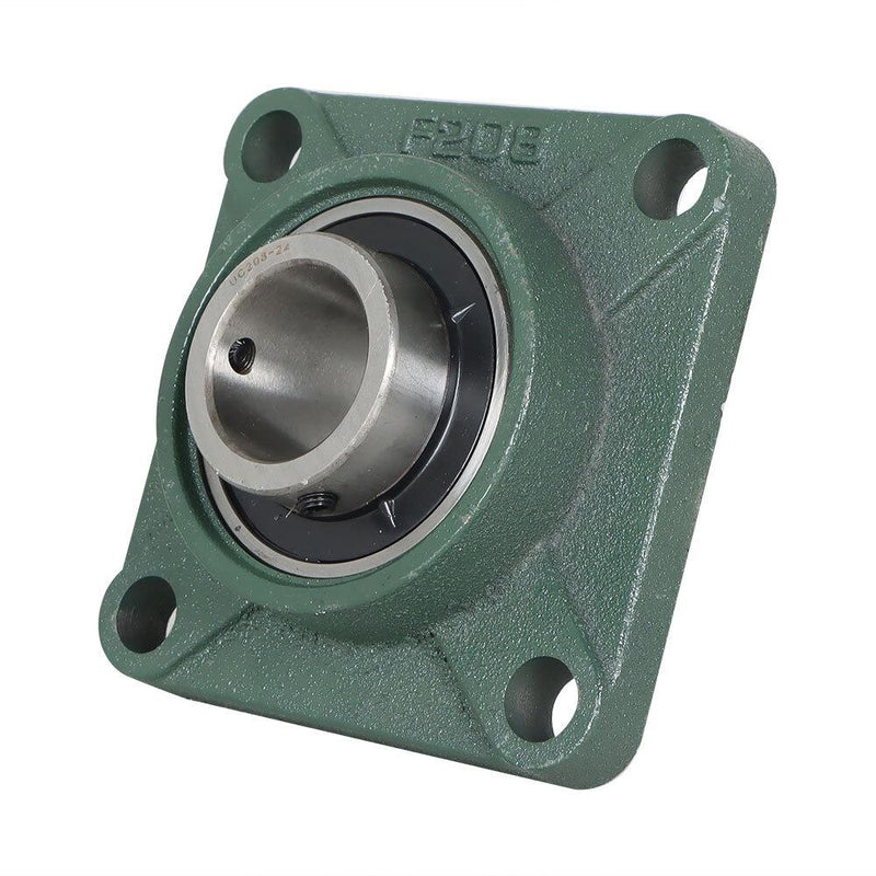 DURAFORCE 10 Pcs UCF 208-24 Pillow Block Flange Mounted Bearing 1-1/2" Bore 4 Bolt