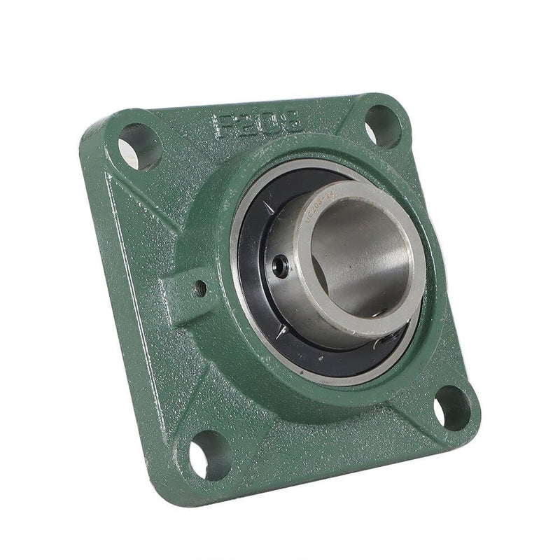 DURAFORCE 10 Pcs UCF 208-24 Pillow Block Flange Mounted Bearing 1-1/2" Bore 4 Bolt
