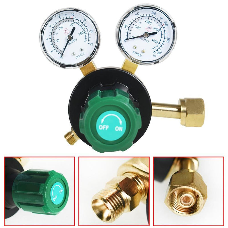 DURAFORCE Easy To Install Acetylene CGA-510 / Oxygen CGA-540 Oxygen And Propane Regulators
