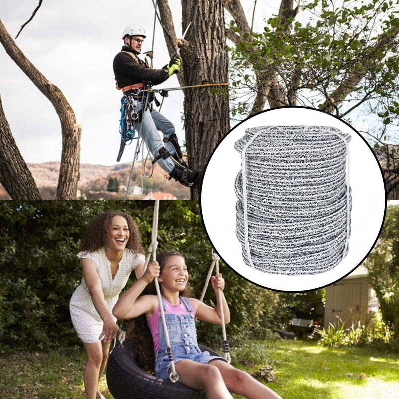 DURAFORCE 24 Strand Braid Polyester Rope 16000Lbs 5/8" × 200' Arborist Tree Rope