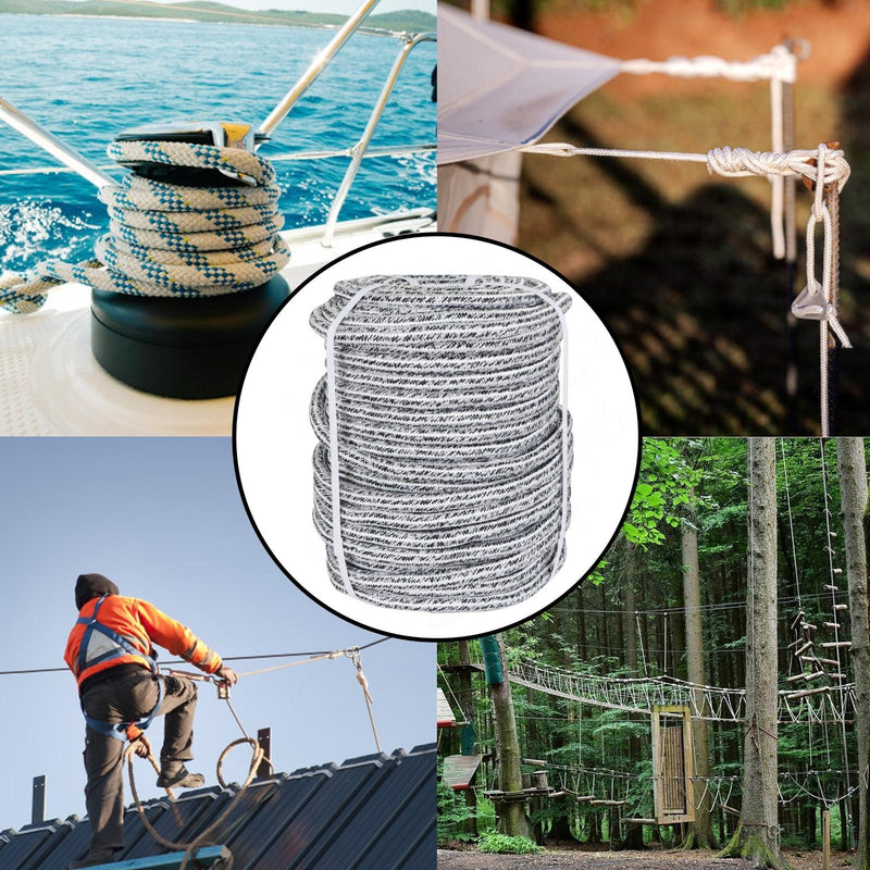 DURAFORCE 24 Strand Braid Polyester Rope 16000Lbs 5/8" × 200' Arborist Tree Rope