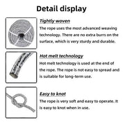 DURAFORCE 24 Strand Braid Polyester Rope 16000Lbs 5/8" × 200' Arborist Tree Rope