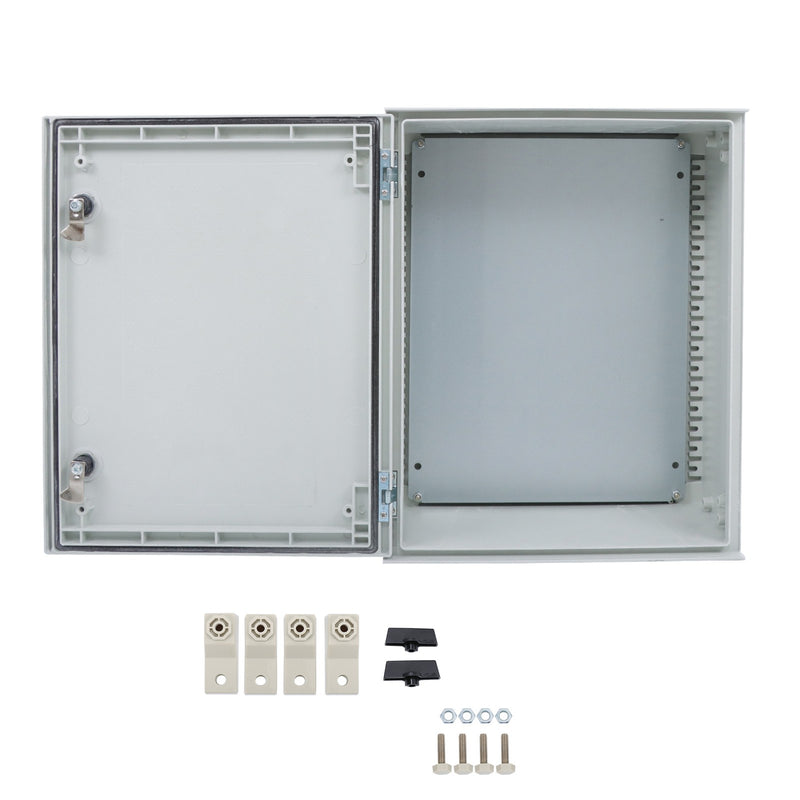 DURAFORCE Waterproof Electrical Enclosure, 20x16x8 Inch, Fiberglass, NEMA 3X Compliant