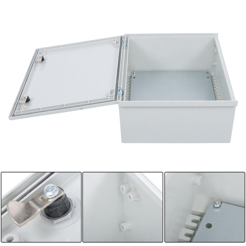 DURAFORCE Waterproof Electrical Enclosure, 20x16x8 Inch, Fiberglass, NEMA 3X Compliant