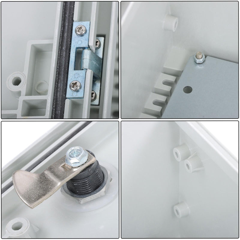 DURAFORCE Waterproof Electrical Enclosure, 20x16x8 Inch, Fiberglass, NEMA 3X Compliant