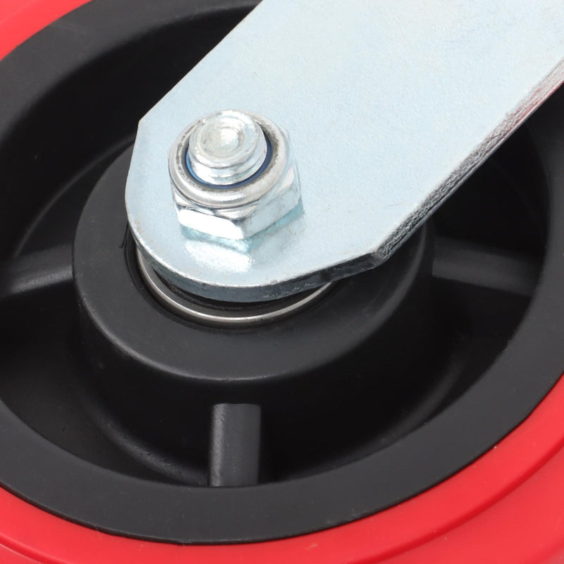 DURAFORCE 4 Pack 6 Inch Heavy Duty Swivel Caster Wheels Polyurethane 4000Lbs Load Capacity