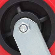 DURAFORCE 4 Pack 6 Inch Heavy Duty Swivel Caster Wheels Polyurethane 4000Lbs Load Capacity