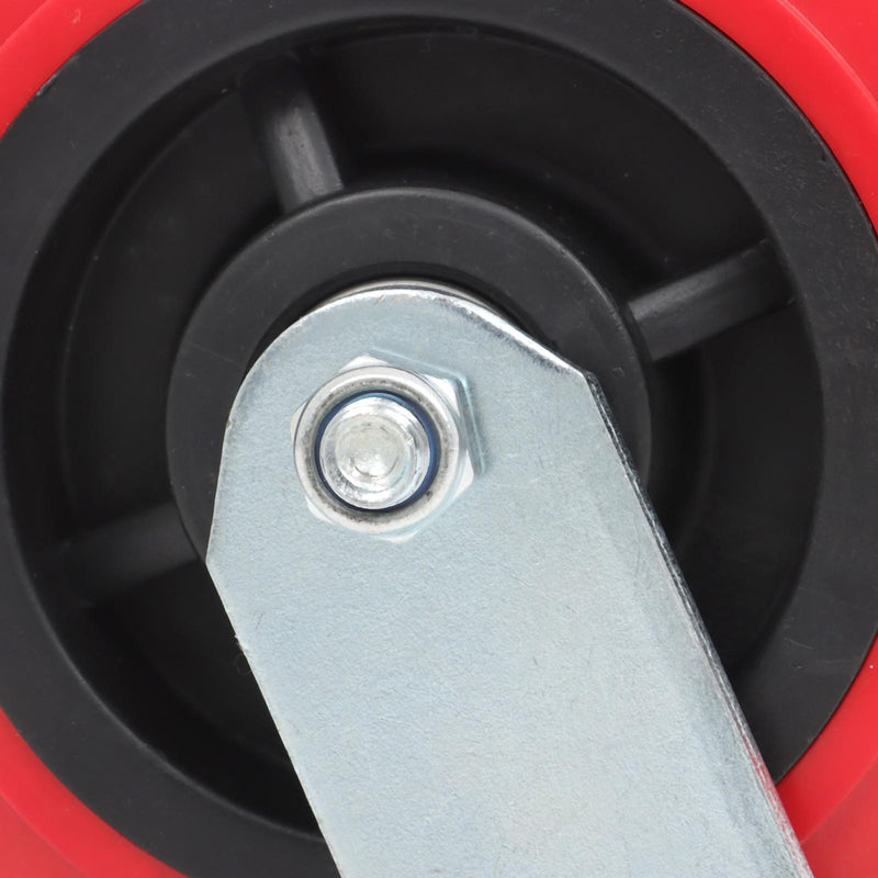 DURAFORCE 4 Pack 6 Inch Heavy Duty Swivel Caster Wheels Polyurethane 4000Lbs Load Capacity