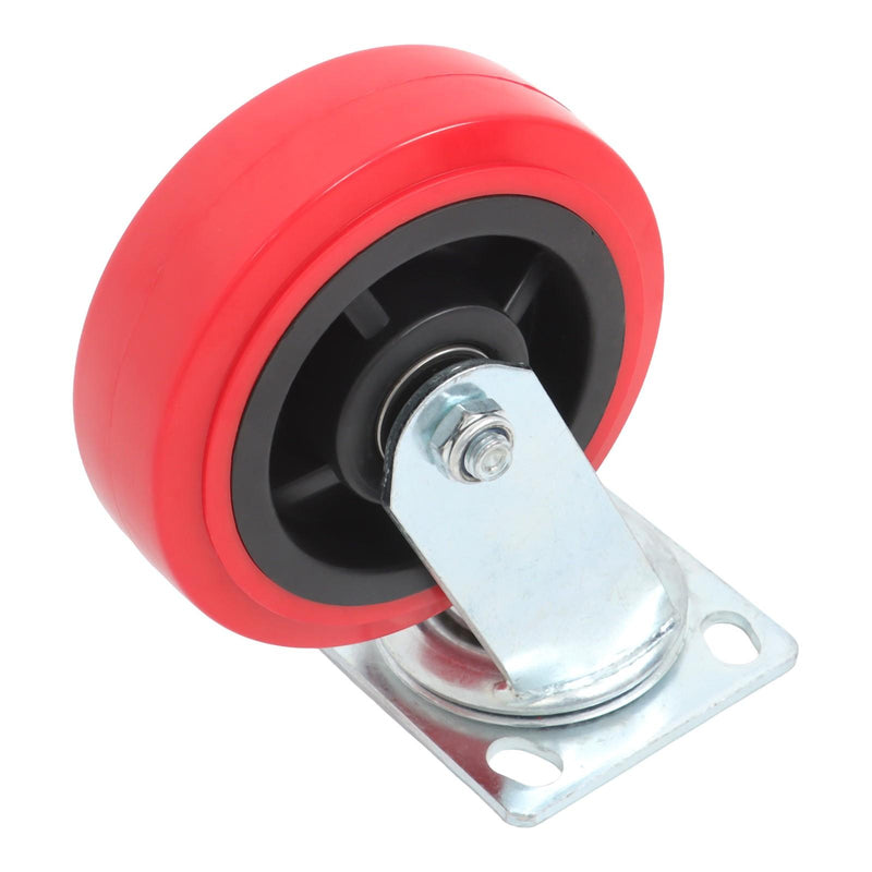 DURAFORCE 4 Pack 6 Inch Heavy Duty Swivel Caster Wheels Polyurethane 4000Lbs Load Capacity