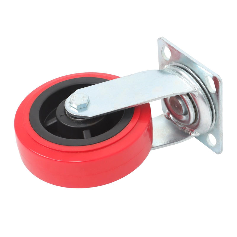 DURAFORCE 4 Pack 6 Inch Heavy Duty Swivel Caster Wheels Polyurethane 4000Lbs Load Capacity