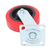 DURAFORCE 4 Pack 6 Inch Heavy Duty Swivel Caster Wheels Polyurethane 4000Lbs Load Capacity