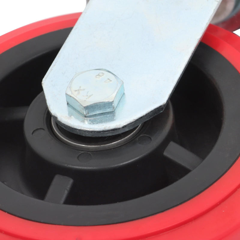 DURAFORCE 4 Pack 6 Inch Heavy Duty Swivel Caster Wheels Polyurethane 4000Lbs Load Capacity