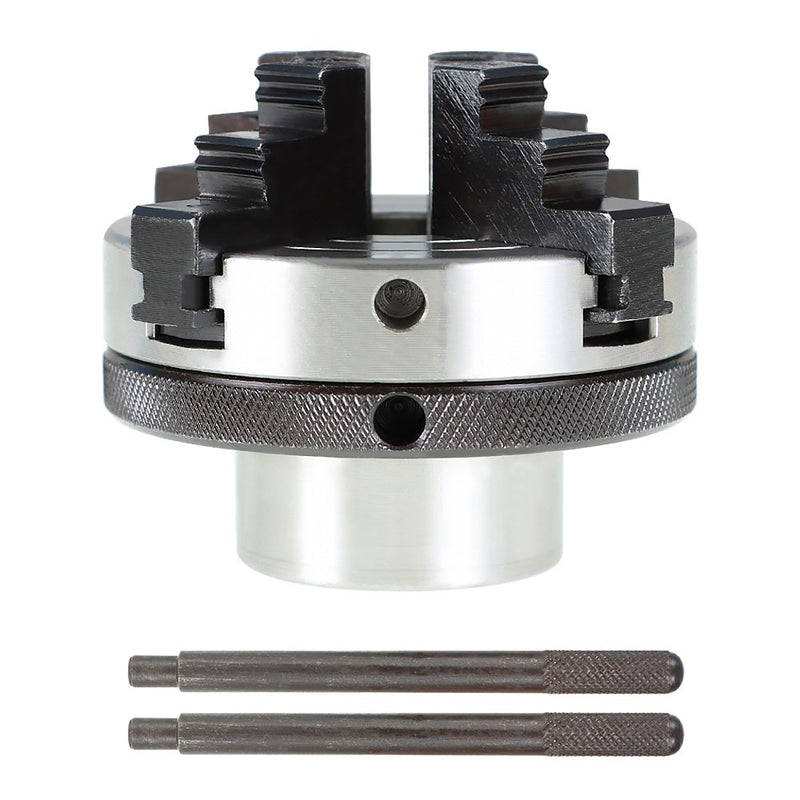 DURAFORCE 3" 4Jaw Reversible Chuck For All Wood Lathes With 1-Inch By 8 TPI Spindles