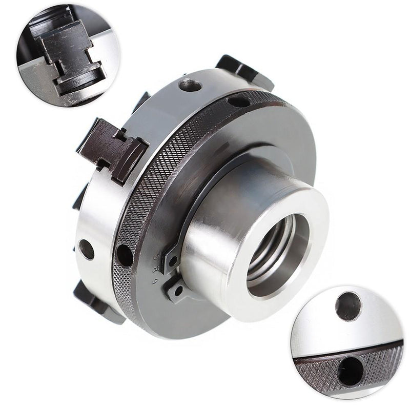 DURAFORCE 3" 4Jaw Reversible Chuck For All Wood Lathes With 1-Inch By 8 TPI Spindles