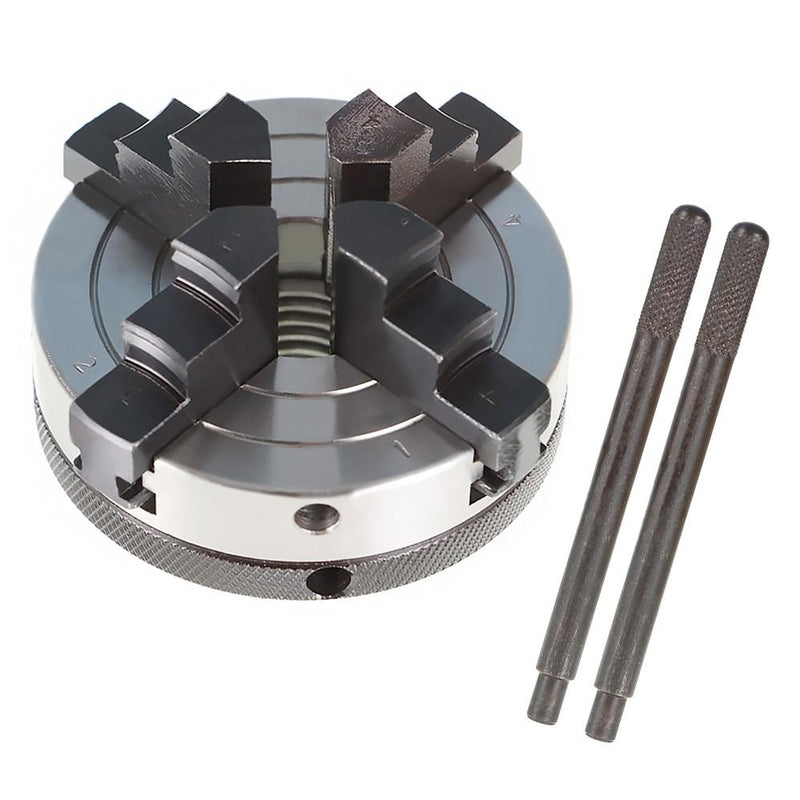 DURAFORCE 3" 4Jaw Reversible Chuck For All Wood Lathes With 1-Inch By 8 TPI Spindles